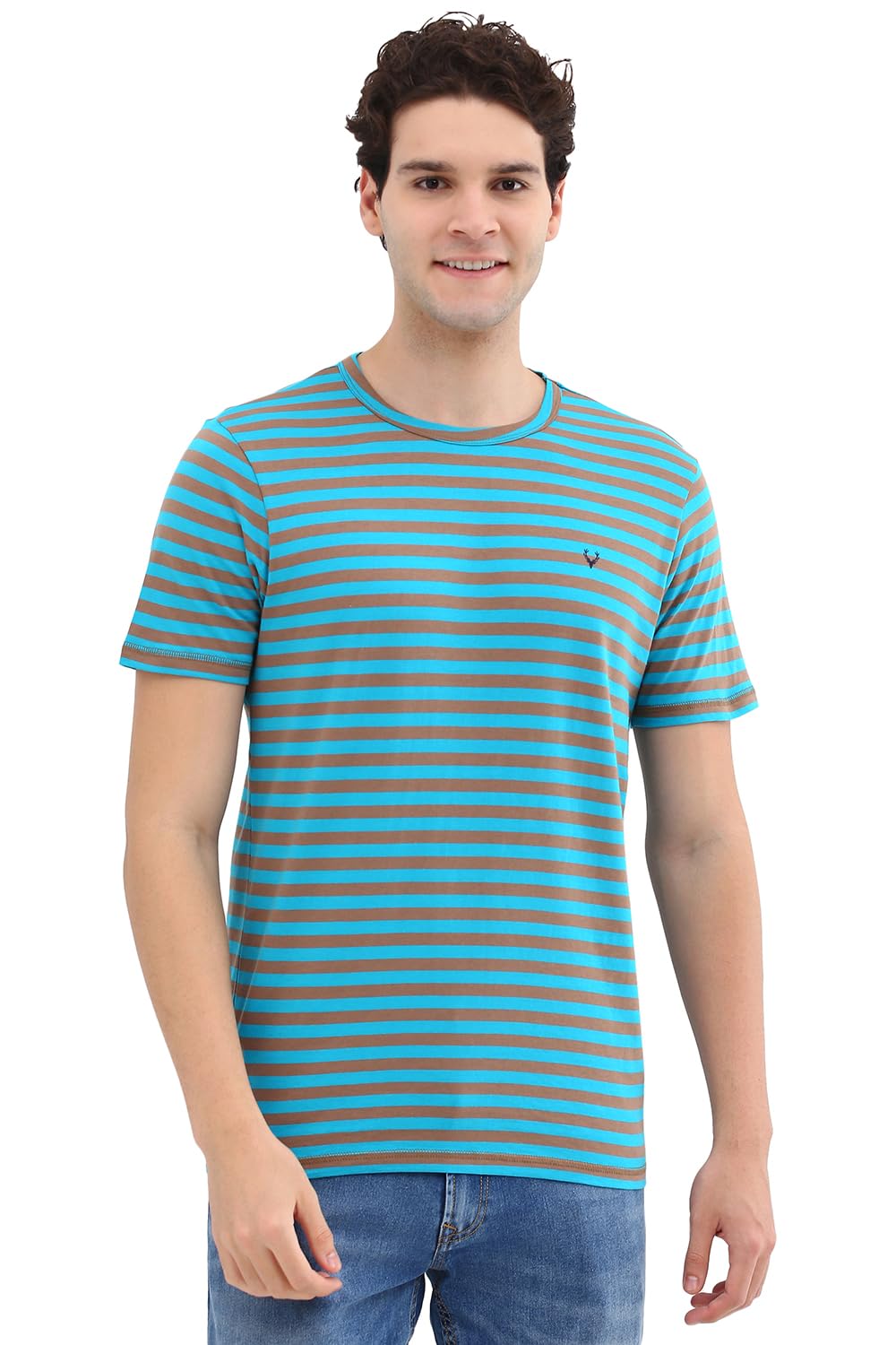 Allen Solly Men Slim Fit Casual Half Sleeve Short Sleeve T-Shirt