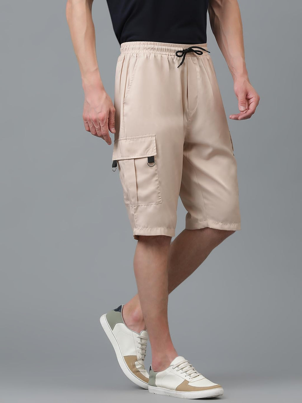 Kotty MenS Cargo Shorts With Multiple Pockets  Ideal For Hiking & Adventure(Beige,Xl)