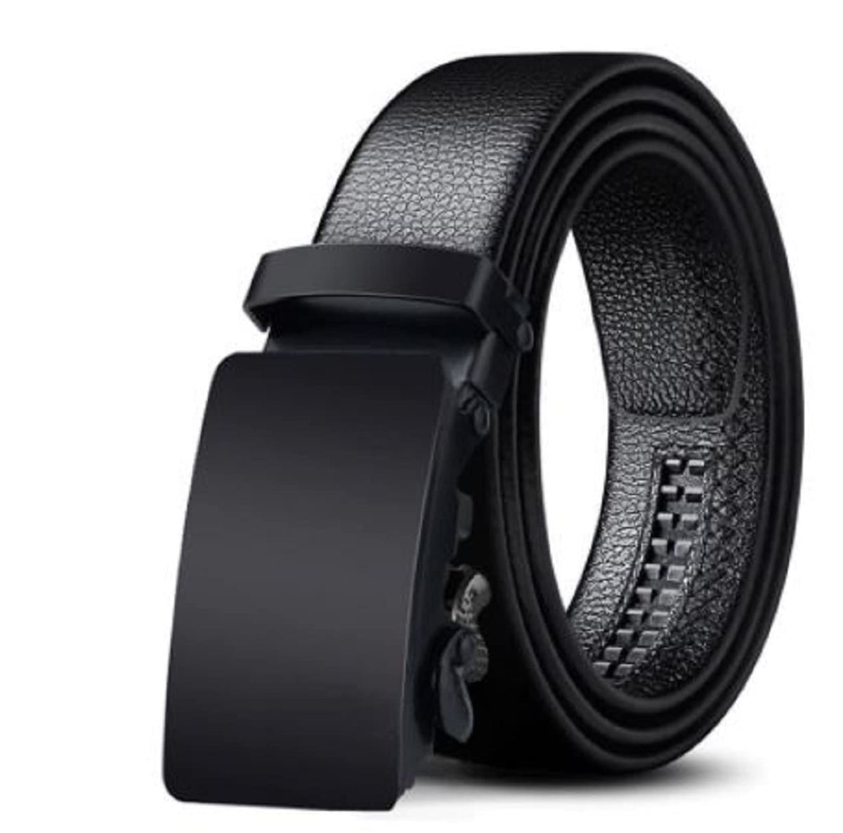 Zacharias MenS Faux Leather Belt Automatic Buckle Ab001 (Black; 4Xl) 4