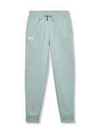Under Armour Boys Rival Fleece Joggers, (348) Silica Green / / White, Small