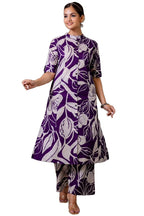 ANNI DESIGNER Womens Rayon Viscose Straight Printed Kurta with Palazzo (Diboli Begani_XXL_Begani_XX-Large)