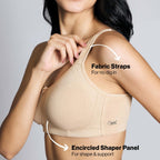 Nykd (Nyb169 Cotton Anti Microbial Non Padded & Non Wired Side Support Shaper Bra For Women | Full Coverage Bra With Detailed Co