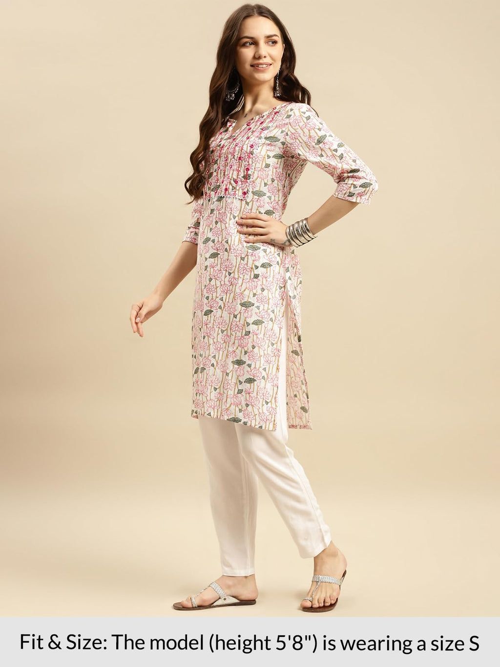 Rangita Women Rayon Straight Kurti With Pant Set