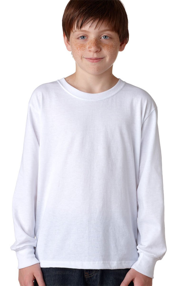 Youth DRI-POWER AcTIVE Long-Sleeve T-Shirt - FOREST gREEN - S(D0102HI3DHW)