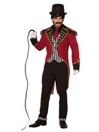 Forum Novelties Men's Mystery Circus Dashing Ringmaster Costume, Red/Black, Standard