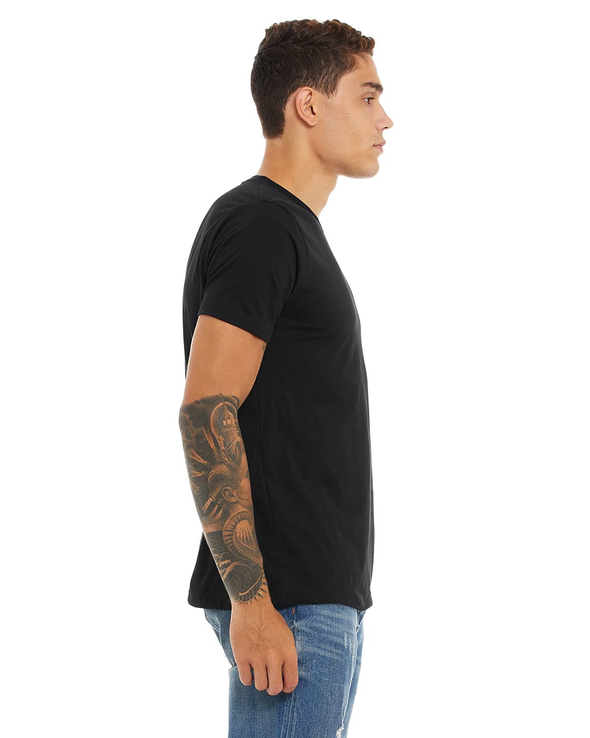 Unisex Poly-cotton Short-Sleeve T-Shirt - BERRY - S(D0102H7WJ66)