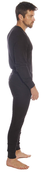 At The Buzzer Thermal Underwear Set for Men 95962-Black-XL