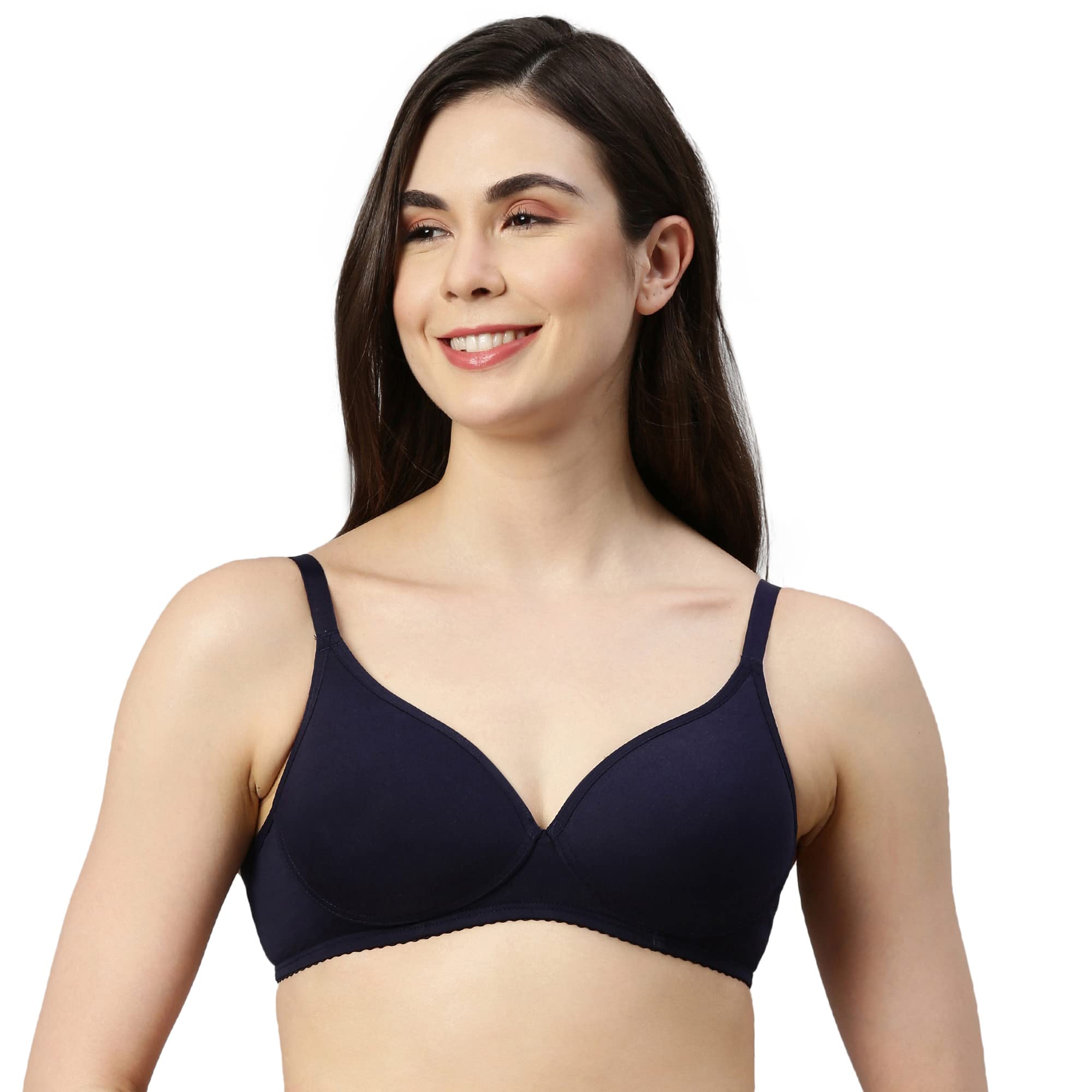 Enamor Wireless Push Up Padded Bra for Women - Medium Coverage, with Back Closure-New Condition