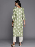 Varanga Women'S Chanderi & Cotton Silk Solid Regular Kurta