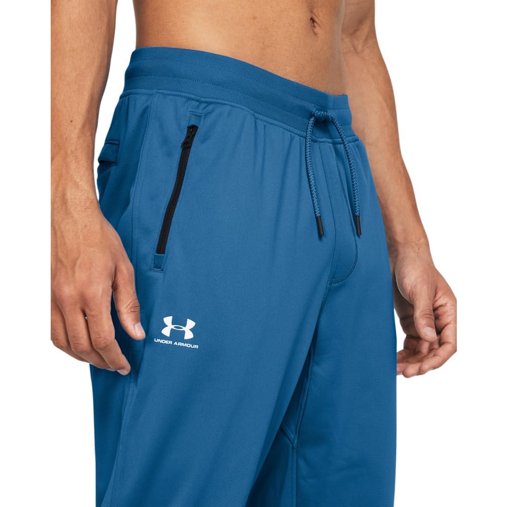 Under Armour Men's Sportstyle Tricot Joggers, (406) Photon Blue / / White, Small