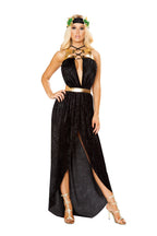 2pc Greek Goddess Black/Gold - 10113-AS-M/L