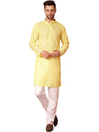 Jompers Mens Chikankari Pure Cotton Kurta Pyjama Set