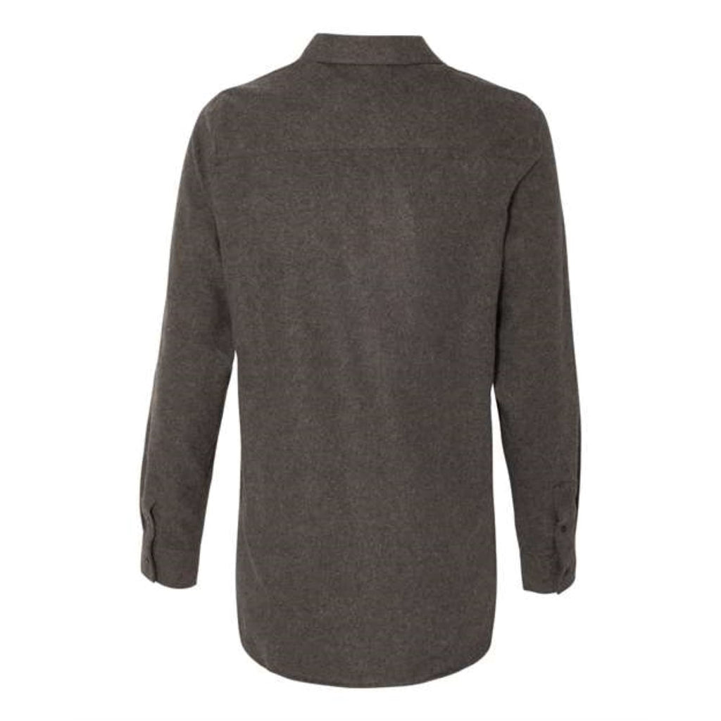 Burnside Ladies' Solid Flannel Shirt M CHARCOAL