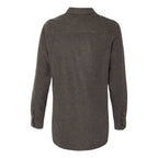 Burnside Ladies' Solid Flannel Shirt M CHARCOAL