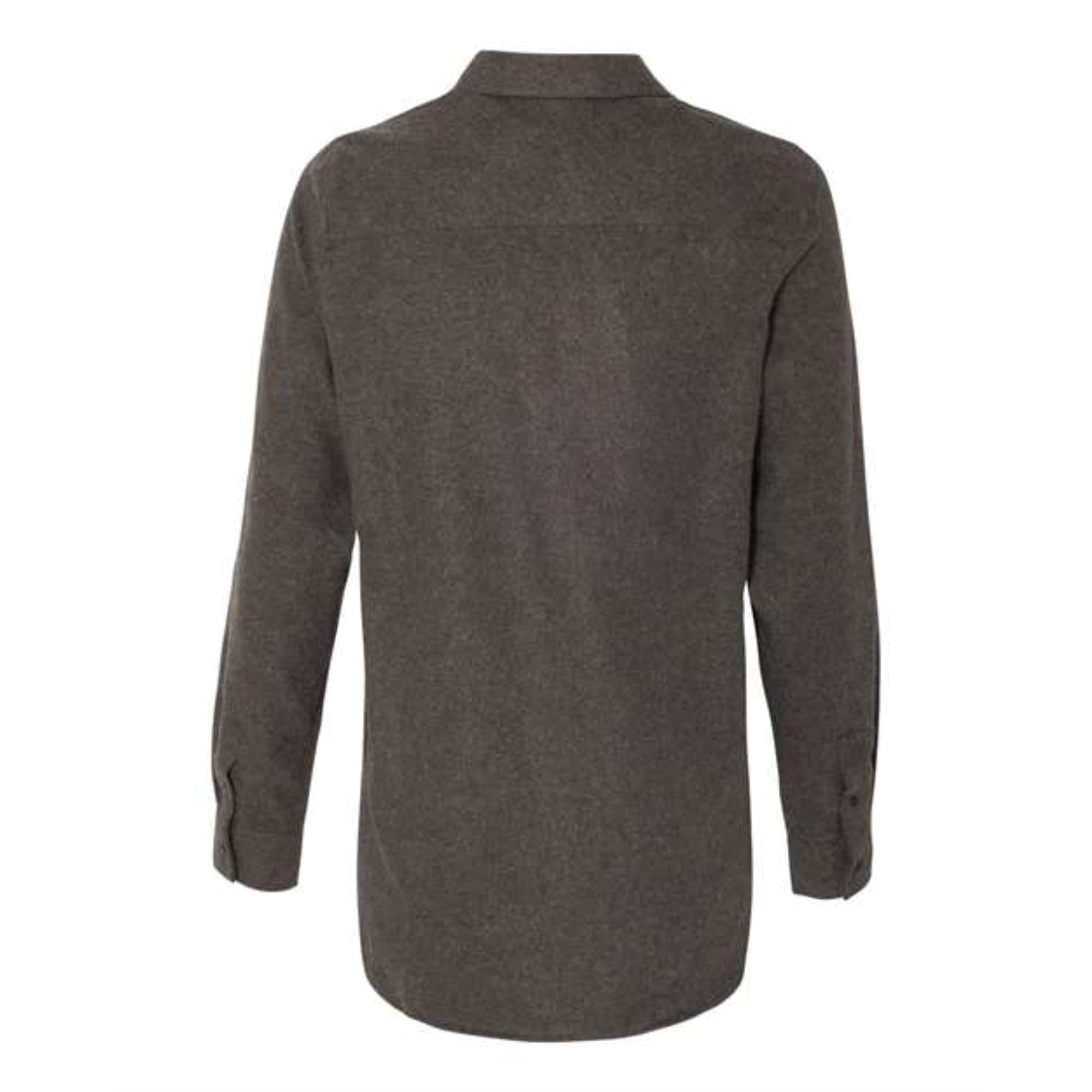 Burnside Ladies' Solid Flannel Shirt M CHARCOAL