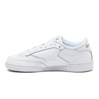 Reebok Club C 85 Tennis Shoes, Casual Fashion Sneakers for Men, Int-White/Sheer Grey, 12