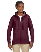 Ladies OrganicRecycled Heathered Fleece Full-Zip Hooded Sweatshirt - cHARcOAL - S(D0102H7ZQP6)
