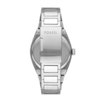 Fossil Men's Everett Quartz Stainless Steel Three-Hand Watch, Color: Silver (Model: FS5822)