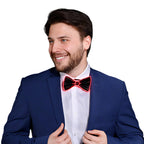 blinkee Flashing EL Wire Red Bow Tie for Men Night Rave Parties