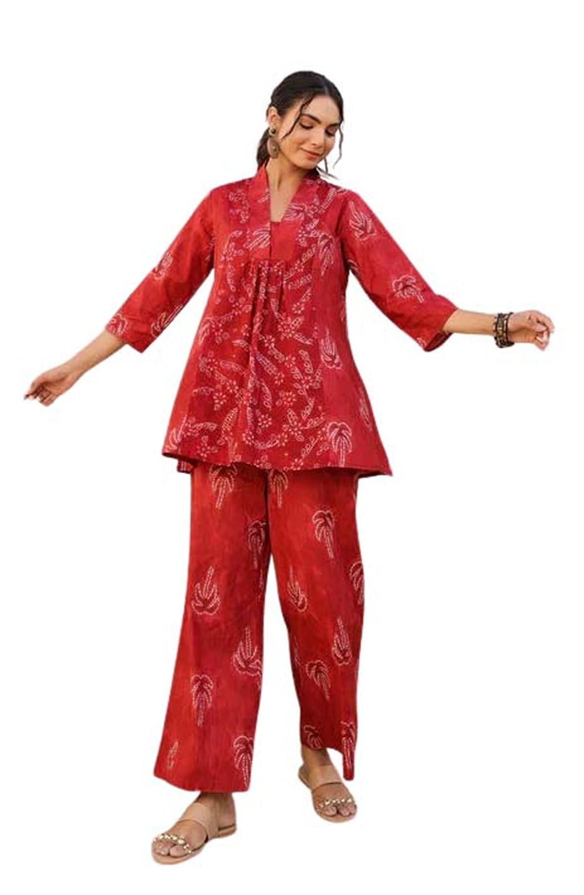 Kalaanj Ethnic Co Ord Set | Casual Wear Pant Top Set | Fancy Co-Ord Set | Full Pair Set | Kurta Sets Kurtis | Kurta Pant Setkals