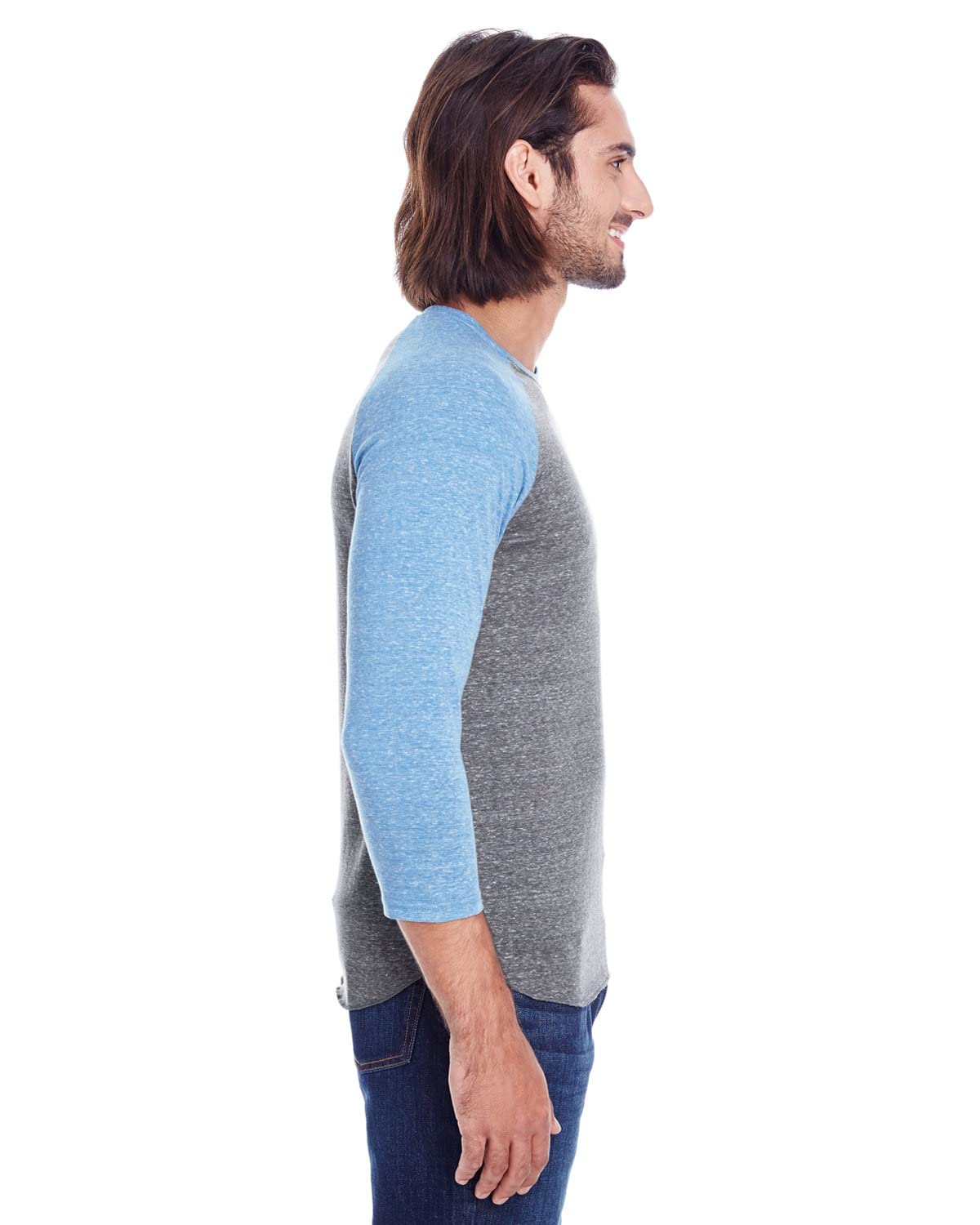 Unisex Triblend 34-Sleeve Raglan - cRM cRD BLK TRB - 3XL(D0102H7Kc82)
