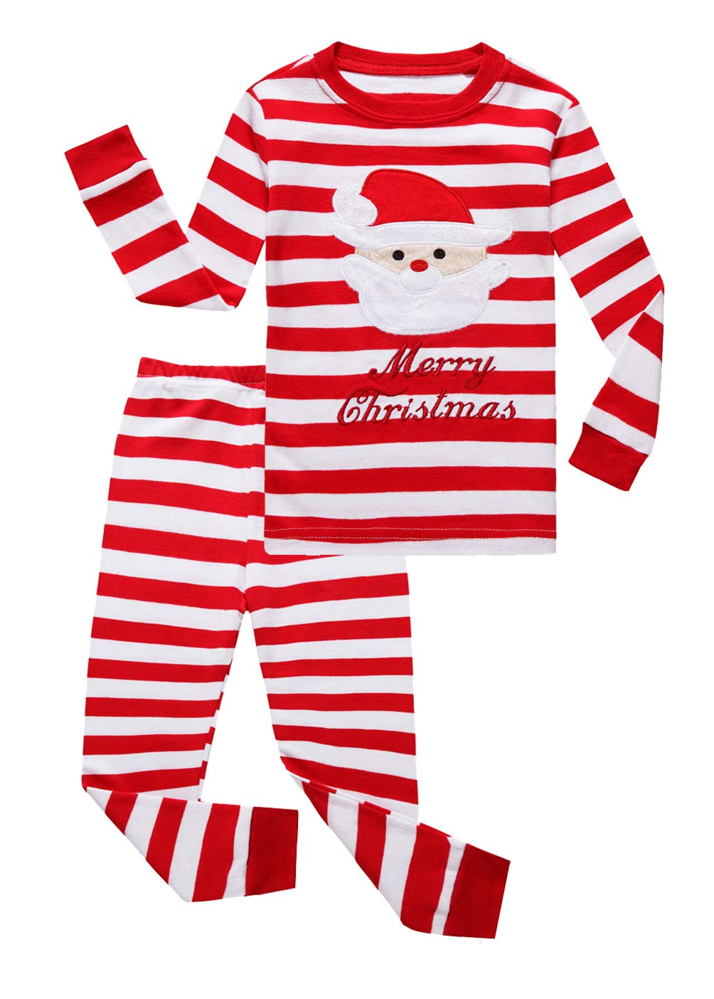 Family Feeling Baby Boys Girls' Santa Claus Christmas Cotton Long Sleeve Pajamas Sets Pjs 18-24 Months