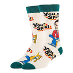 Ooohyeah Men's Mr. Rogers Crew Sock, You Are Special, One Size Fits Most