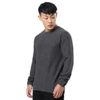 Bewakoof Mens Solid Regular Fit Full Sleeve Round Neck Cotton Sweater Grey