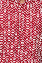 Be Active Cotton MenS Embroidered Lucknowi Red Kurta Set || Men Kurta Pajama || Men Kurta Pajama Set || Kurta Pajama For Men (R