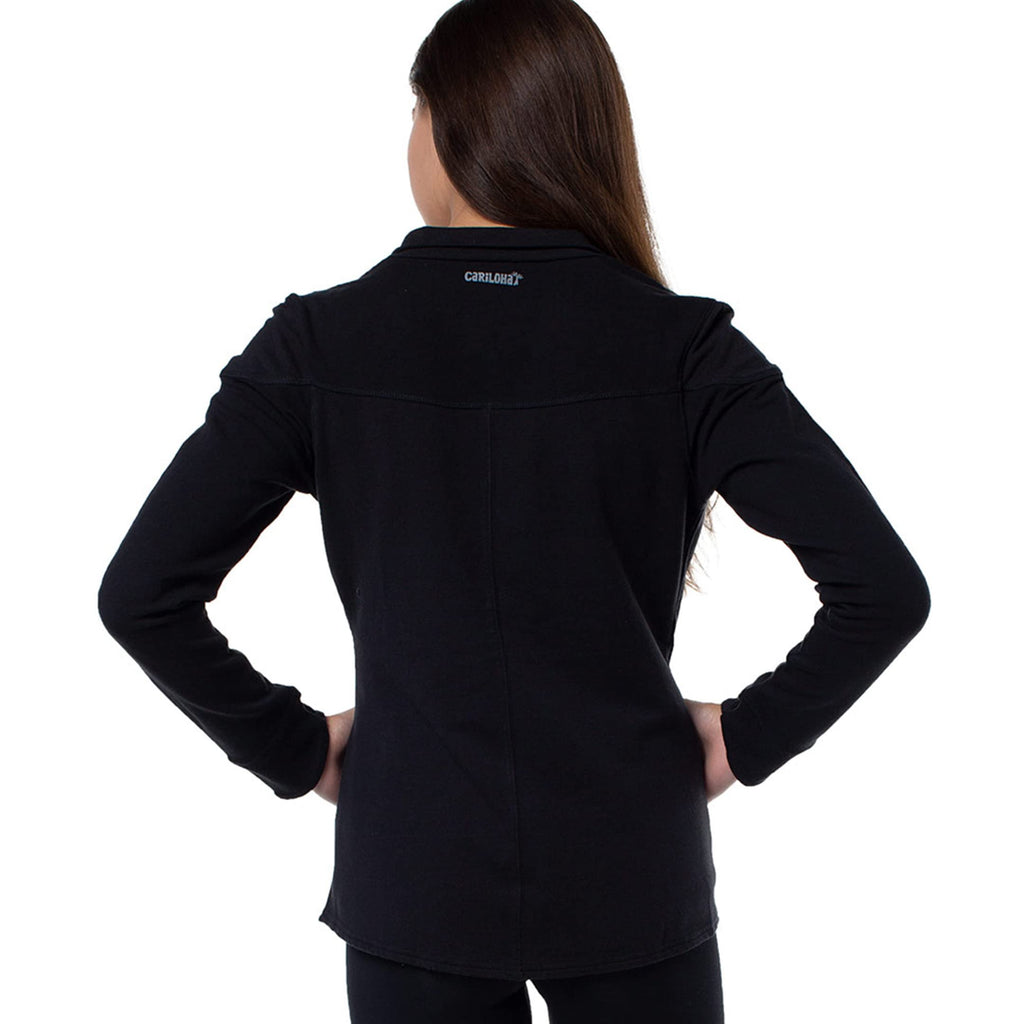 Bamboo Jacket - Black by Cariloha for Women - 1 Pc Jacket (XS)