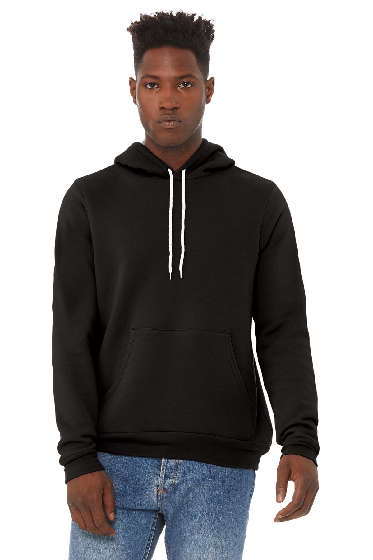 Unisex Sponge Fleece Pullover Hoodie - NAVY - S(D0102H7W2J2)
