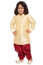 Jbn Creation Boys Silk Blend Kurta And Dhoti Set - Ethnic Elegance For Festivals | Pathani Style Full Sleeves Kurta And Cowl Sty