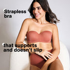 Nykd (Nyb027) Padded & Wired Ultimate Multiway Strapless Bra For Women | Anti Slip Bra With Seamless Neckline & Soft Detachable