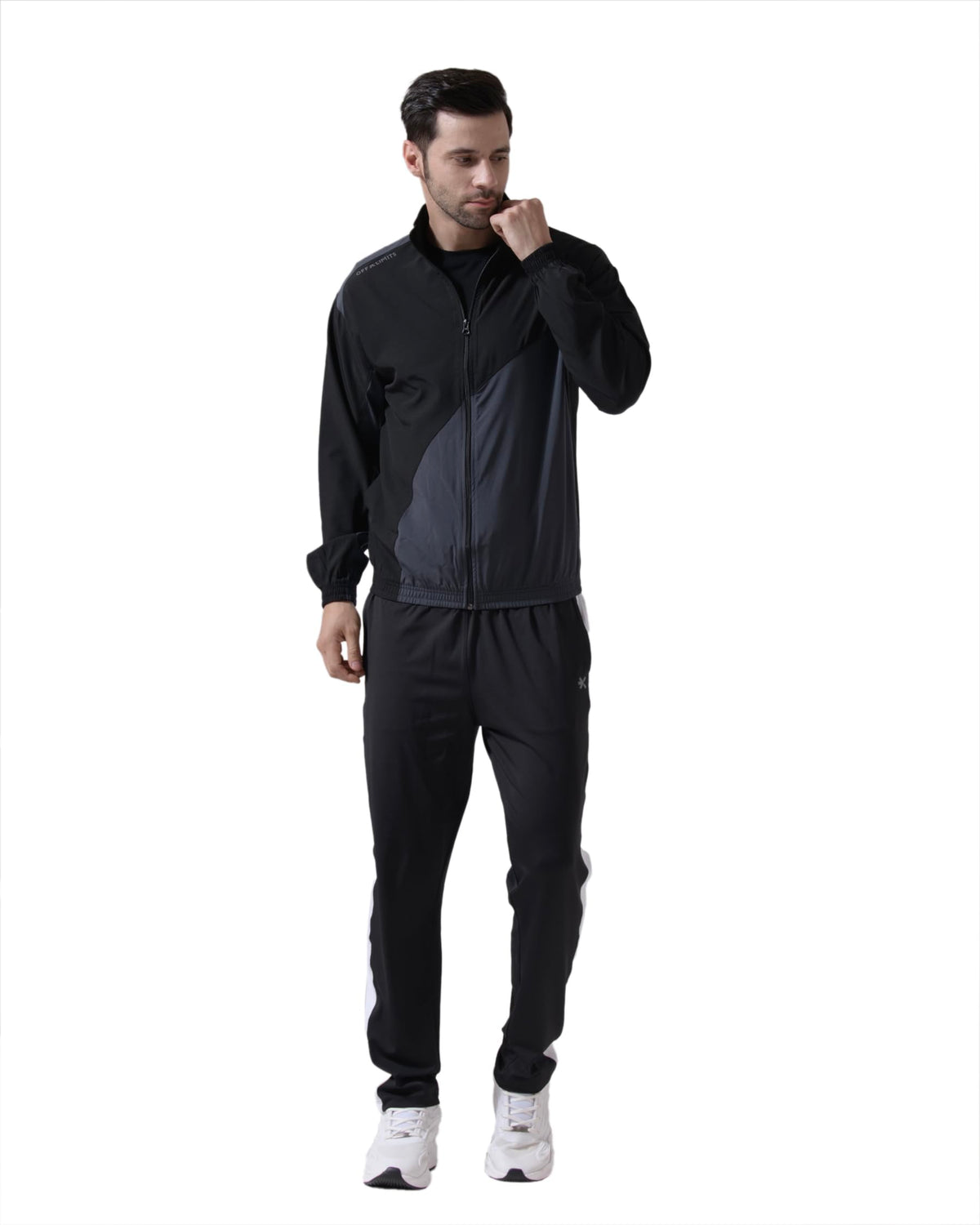 Off Limits MenS Ninja Tracksuits, Black/Dk Grey, S