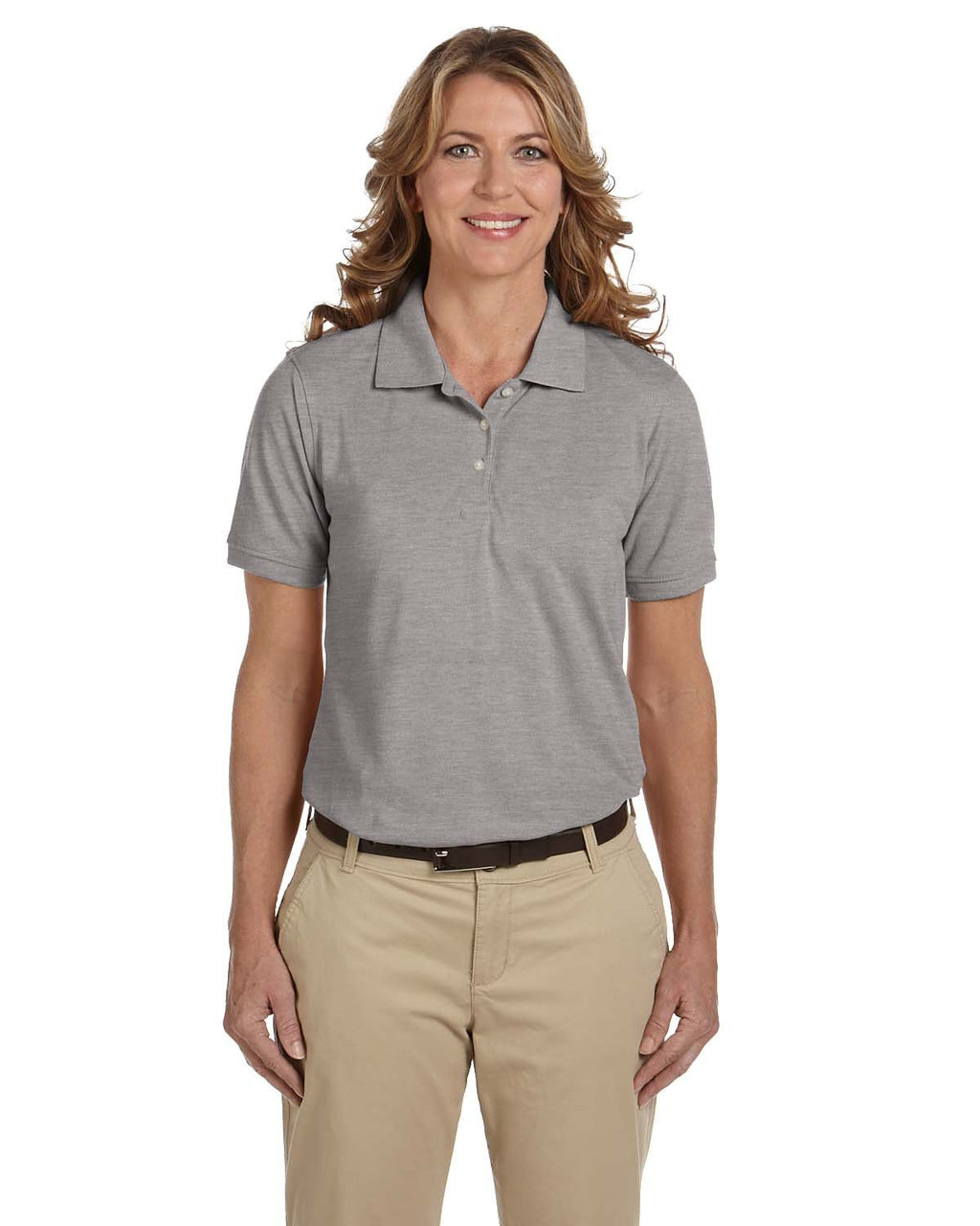 Ladies 56 oz Easy BlendPolo - WHITE - XS(D0102H7NVA8)