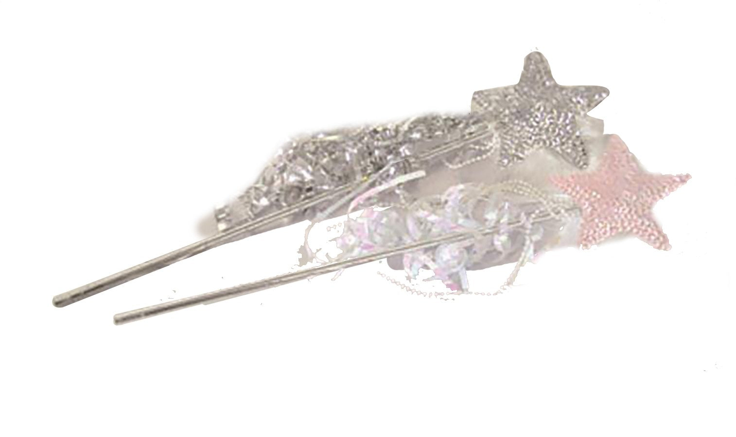 Silver 15 fairys sequin wand