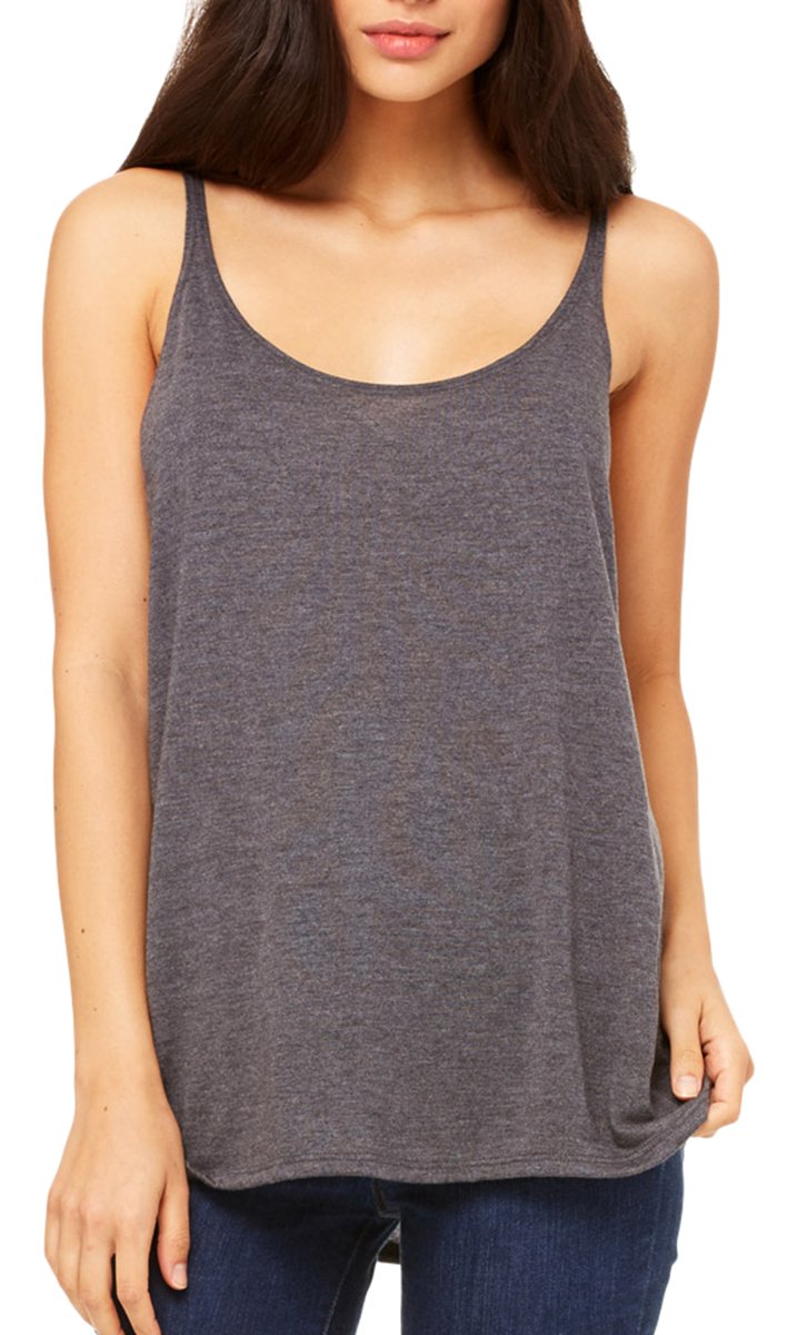 Ladies Slouchy Tank - WHITE - M(D0102H7WEg2)