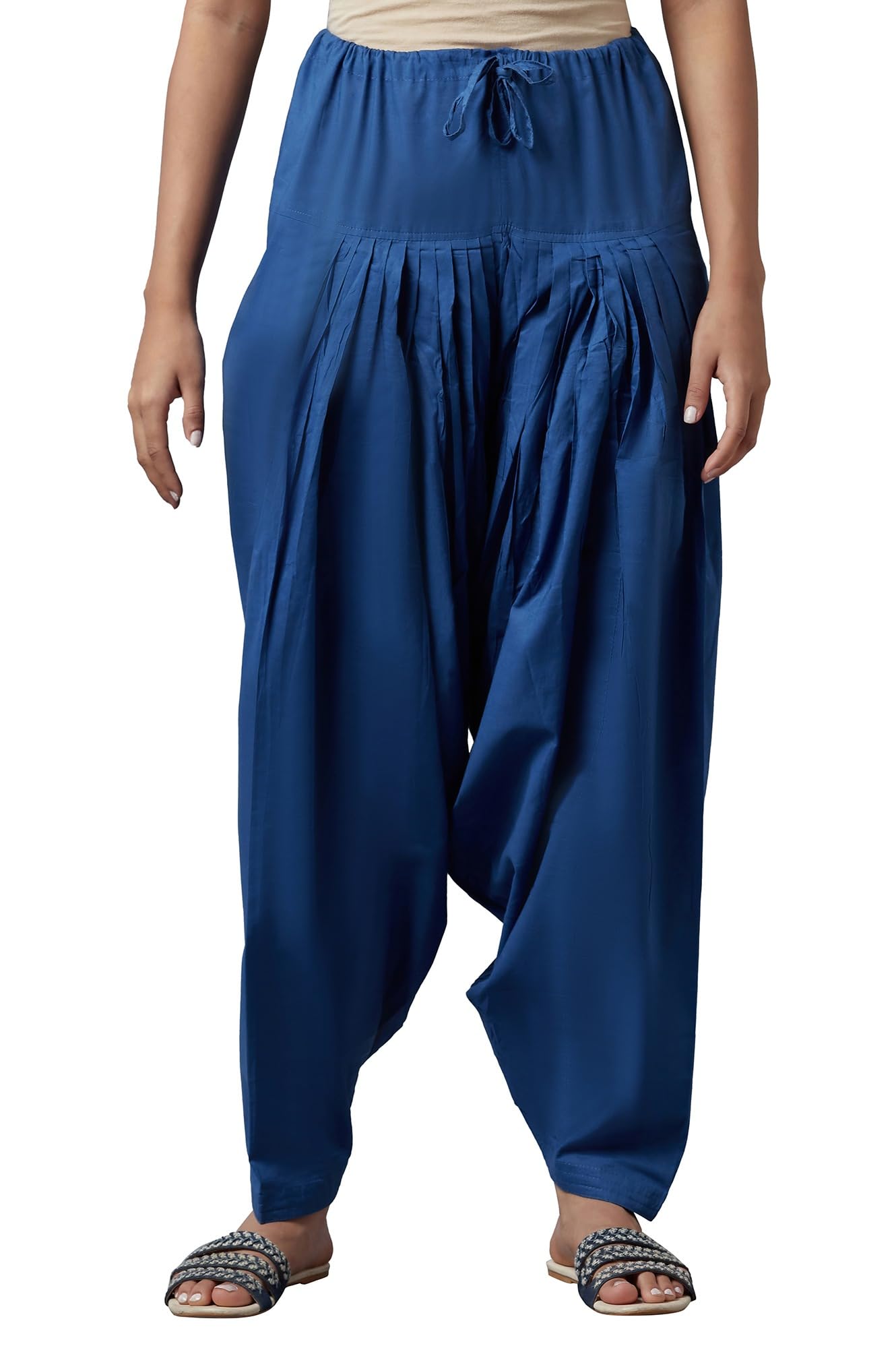 Aurelia Womens Regular Fit Patialas (Crk60011-25674_Blue_Free Size)