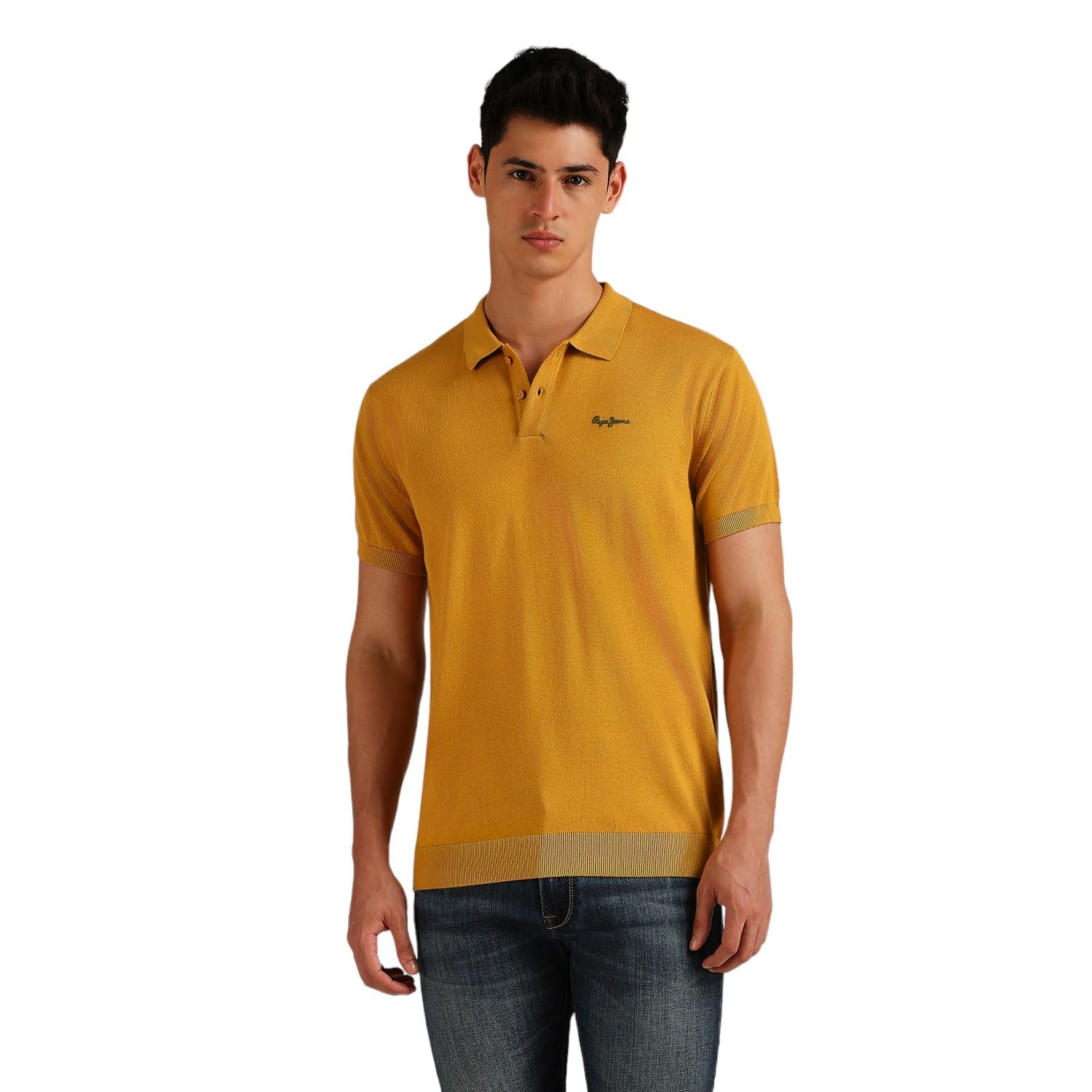 Pepe Jeans Pascal Light Weight Knitted Polo Olive Green