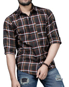 Noble Monk MenS Regular Fit Shirt | Checkered | Full Sleeves | Casual Shirt For Men
