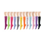 12 Pairs Women Knee High Socks - 196005
