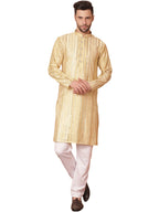 Jompers Mens Mirror Work Kurta Pyjama Set