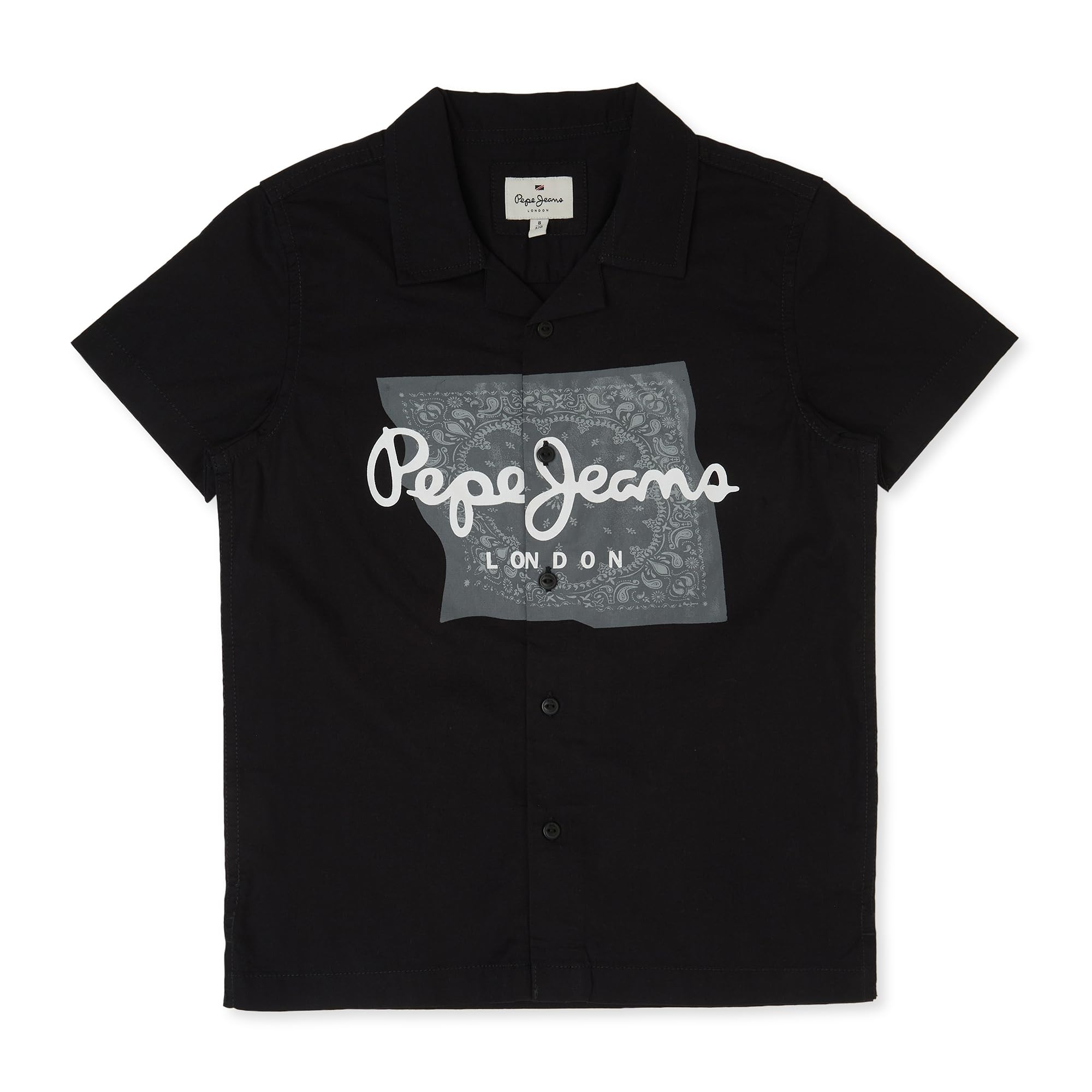 Pepe Jeans BoyS Regular Fit Shirt (Pb30239099912_Black