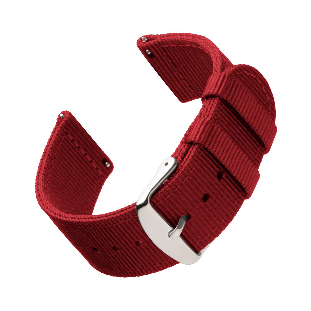Archer Watch Straps - Premium Nylon Quick Release Replacement Watch Bands for Men and Women, Watches and Smartwatches (Red, 20mm