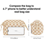 Narwey Large Women Makeup Bag Wide-open Make up Bag Travel Cosmetic Organizer Toiletry Bag for Cosmetics Toiletries Accessories