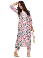 ANNI DESIGNER Womens Rayon Viscose Straight Printed Kurta with Pant (Dodero Green_XXL_Green_XX-Large)