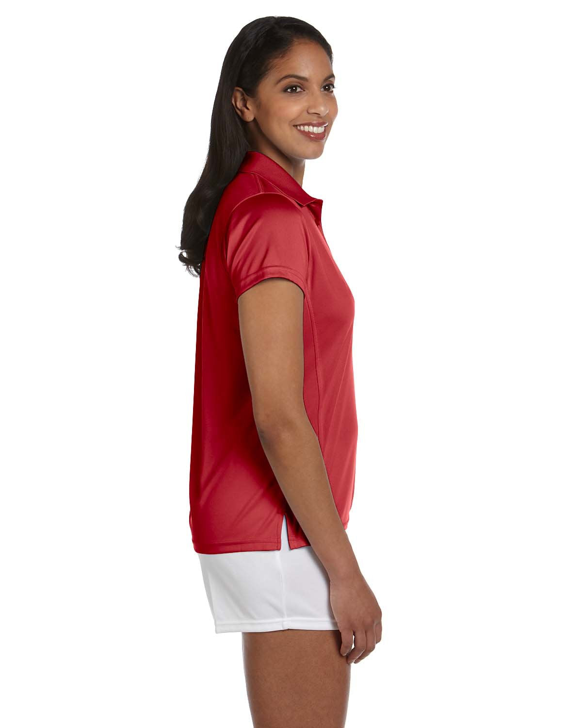 Ladies 4 oz Polytech Polo - WHITE - S(D0102H76N12)