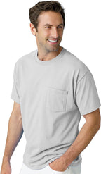 Mens Authentic-T Pocket T-Shirt - ASH - S(D0102H7K83T)