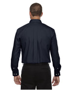 Mens crown Woven collectionSolid Broadcloth - WHITE - 5XL(D0102H7NJF2)