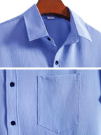 Tee Projekt Shirt for Men Stylish Popcorn Textured Shirt & Regular Fit Casual Shirt l Boys Shirts l Event Shirt